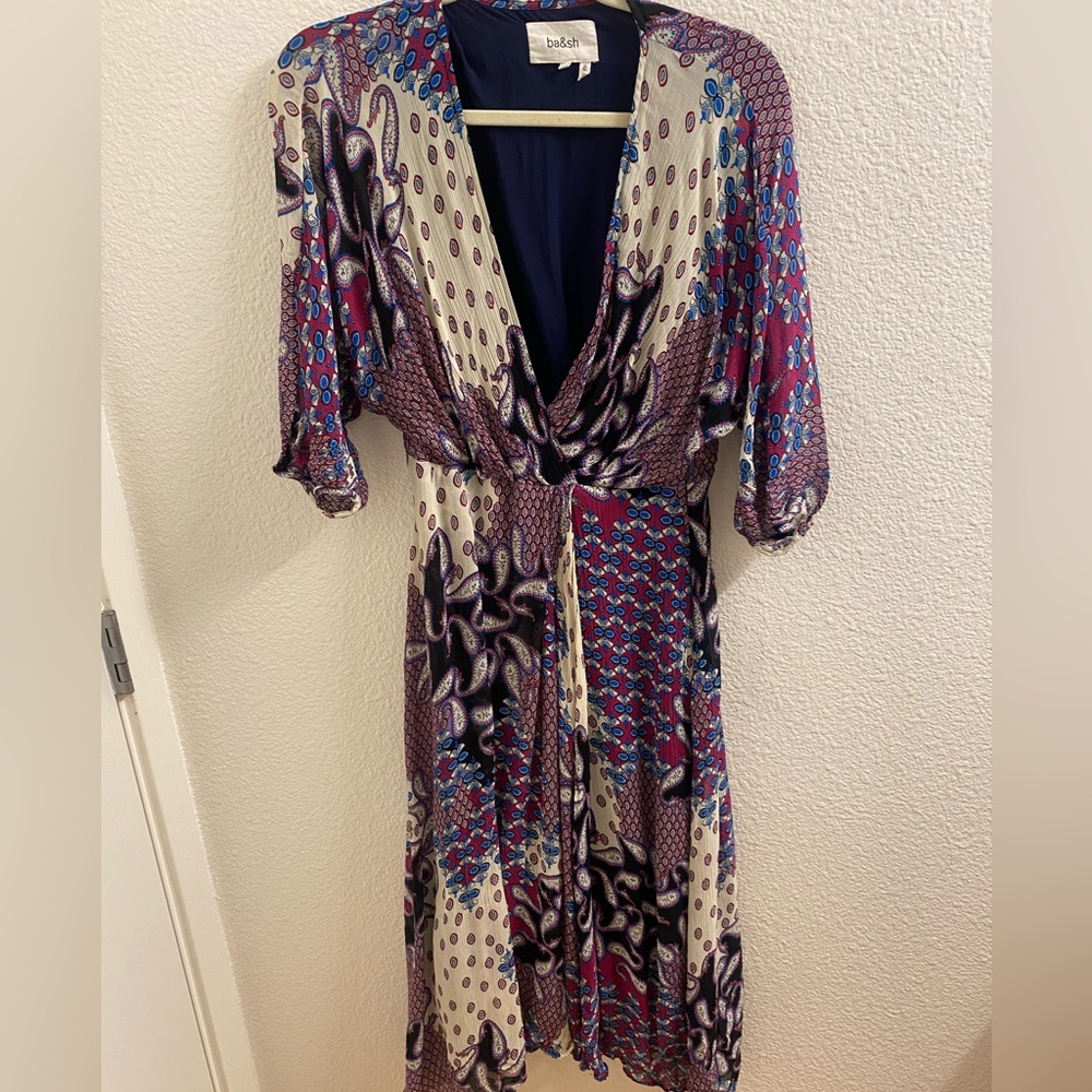ba&sh Multicolor Long Sleeve Dress